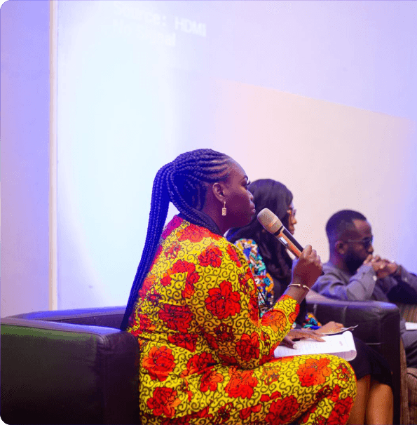 image of women having a meeting